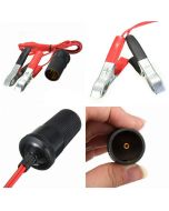 Car Battery Terminal Clamp Clip-on Cigarette Lighter Socket Power Adapter 12Volt